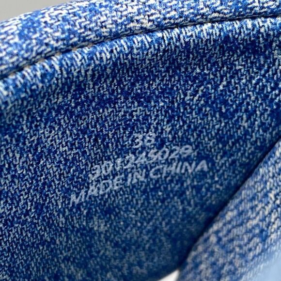 Alexander Wang Float Denim Print Leather Platform Sandals size 38 - Picture 7 of 11